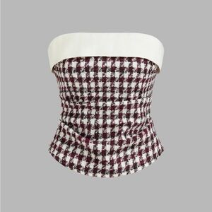 Cider Tweed Tube Top